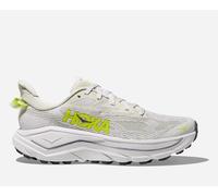 HOKA Women's Challenger 8 Road Running Shoes in White/Neon Hoka Citrus, Size 8.5