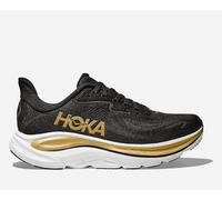 HOKA Women's Clifton 10 Road Running Shoes in Black/Gold, Size 7