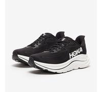 HOKA Women's Clifton 10 Road Running Shoes in Black/White, Size 5 W