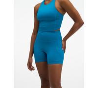 HOKA Women's Elaro 5" Bike Shorts in Night Glow Blue, Size Large