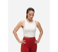 HOKA Women's Elaro Crop Bra in Eggnog, Size 2XL