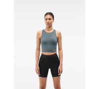 HOKA Women's Elaro Crop Bra in Faded Navy, Size Small