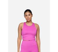 HOKA Women's Elaro Crop Bra in Fuschia, Size 2XL