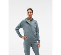 HOKA Women's Essential Recovery Hoodie in Slate Blue, Size Large