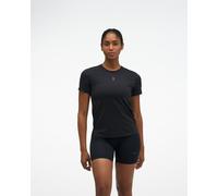 HOKA Women's EveryRun Short Sleeve Top in Black, Size Large