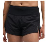 HOKA Women's Glide Shorts MR 3.5'' Brief in Black, Size Large