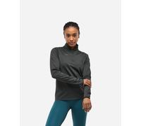 HOKA Women's GlideTech Quarter Zip Jacket in Black, Size Small