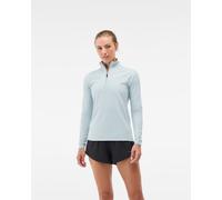HOKA Women's GlideTech Quarter Zip Jacket in Mineral Blue, Size XS