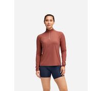 HOKA Women's GlideTech Quarter Zip Jacket in Rouge, Size Small
