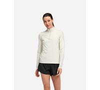 HOKA Women's GlideTech Quarter Zip Jacket in Truffle Salt, Size XS