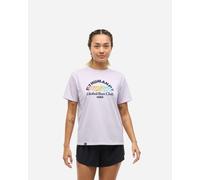 HOKA Women's GlideTech Short Sleeve Top in Global Run Day, Size XL