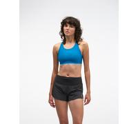 HOKA Women's Hupana Sports Bra Removable Cup in Night Glow Blue, Size Medium