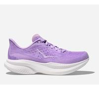 HOKA Women's Mach 6 Road Running Shoes in Aster Flower/White, Size 7