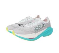 HOKA Women's Mach X 2 Sneaker, Frost/Electric Aqua, 6 UK