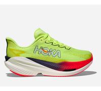 HOKA Women's Mach X 3 Road Running Shoes in Neon Yuzu/Squid Ink, Size 8.5