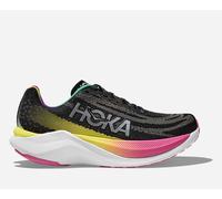 HOKA Women's Mach X Road Running Shoes in Black/Silver, Size 09.5B