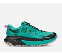HOKA Women's Mafate 5 Trail Shoes in Black/Electric Aqua, Size 9.5