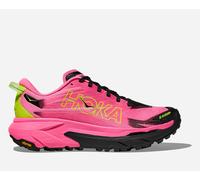 HOKA Women's Mafate 5 Trail Shoes in Neon Rose/Black, Size 8.5
