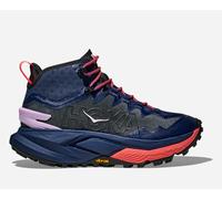 HOKA Women's Mafate Hike Hiking Shoes in Midnight Blue/Neon Flame, Size 9