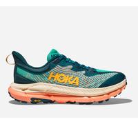 HOKA Women's Mafate Speed 4 Trail Shoes in Deep Teal/Water Garden, Size 7.5