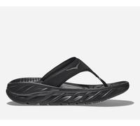 HOKA Women's Ora Recovery Flip in Black/Dark Gull Grey, Size 8.5