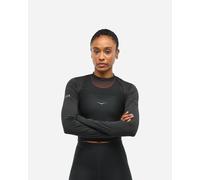 HOKA Women's Race Day Shrug Jacket in Black, Size Large