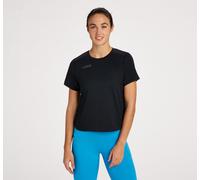 HOKA Women's Short Sleeve Top in Black, Size Medium