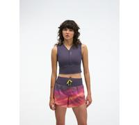 HOKA Women's SkyBreeze Crop Tank Top in Squid Ink, Size Medium