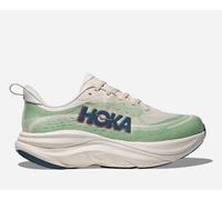 HOKA Women's Skyflow Road Running Shoes in Alabaster/Vintage Green, Size 8.5