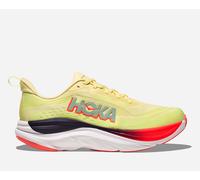 HOKA Women's Skyflow Road Running Shoes in Sunlight/Neon Yuzu, Size 8