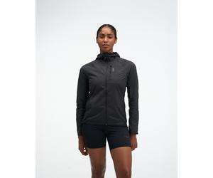HOKA Women's SkyFlow Wind Jacket in Black, Size Medium