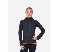 HOKA Women's SkyGlow Half-Zip Jacket in Black, Size Medium