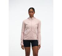 HOKA Women's SkyGlow Half-Zip Jacket in Pink Opal, Size XL