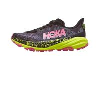 HOKA Womens Speedgoat 6, Black/Neon Hoka Citrus, 8 UK