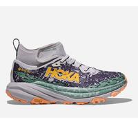 HOKA Women's Speedgoat 6 Mid GORE-TEX Trail Shoes in Ash Grey/Charcoal Grey, Size 4.5