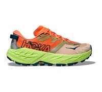 HOKA Women's Speedgoat 7 Trail Shoes in Persimmon/Neon Yuzu, Size 4