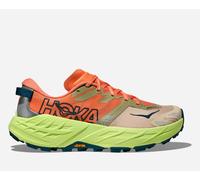 HOKA Women's Speedgoat 7 Trail Shoes in Persimmon/Neon Yuzu, Size 4.5