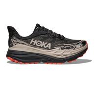 HOKA Women's Stinson 7 Trail Shoes in Black/Putty, Size 4