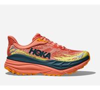 HOKA Women's Stinson 7 Trail Shoes in Feldspar/Mountain Fog, Size 5