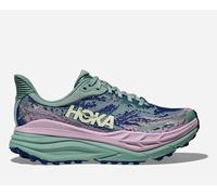 HOKA Women's Stinson 7 Trail Shoes in Rosemary/Fragrant Lilac, Size 8.5