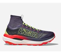HOKA Women's Tecton X 3 Trail Shoes in Squid Ink/Neon Flame, Size 9