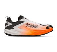 HOKA Women's Zinal 3 Trail Shoes in Frost/Neon Tangerine, Size 9
