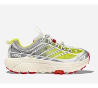 HOKA x Nicole McLaughlin Mafate Three2 Lifestyle Shoes in White/Neon Yellow, Size 4.5