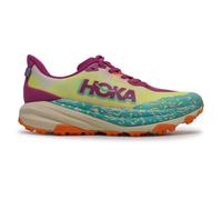 Hoka Speedgoat 6 Textile Youth Comfort Trainers - Fuchsia Electric Aqua - Size:UK 4.5