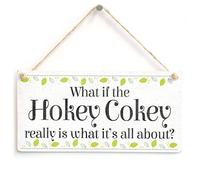 Hokey Cokey Meaning of Life Sign, Humour Decor