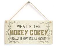 Hokey Cokey Meaning of Life Sign, Humour Decor