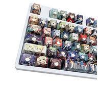 Hokeyio 108 Keys Genshin Impact Collection Many Character PBT DYE SUB Keycaps Set for ANSI 61 87 104 108 Keys Mechanical Keyboard OEM Profile Only KeyCaps