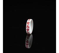 Hokeyio Scroll Wheel Collar for Razer Viper V3 HyperSpeed - Rubber Replacement Ring, Repair Tool Accessory White Red