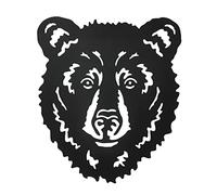 Hokfirm Bear Metal Wall Sculpture, Bear Head Wall Art, Black, 12*14.5 Inches, Indoor & Outdoor