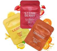 HOKHIM Breathing Necklace Core Refills - 9-Pack for Mindful Breathing Necklace - for Breath Practice, Calming, Relaxation & Focus - Lemon, Orange & Strawberry (3 Flavors)